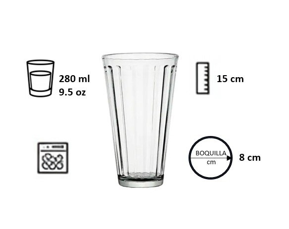 Juego de 20 Vasos Limoneros 280 ml - Image 5