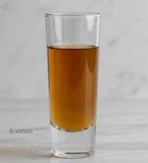 Juego de 6 Vasos Tequileros Crisa 0151 de 45 ml / 1.5 Oz